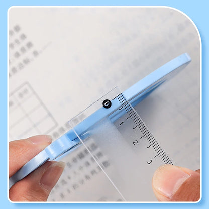 360° Rotating Angle Protractor & Geometry Ruler