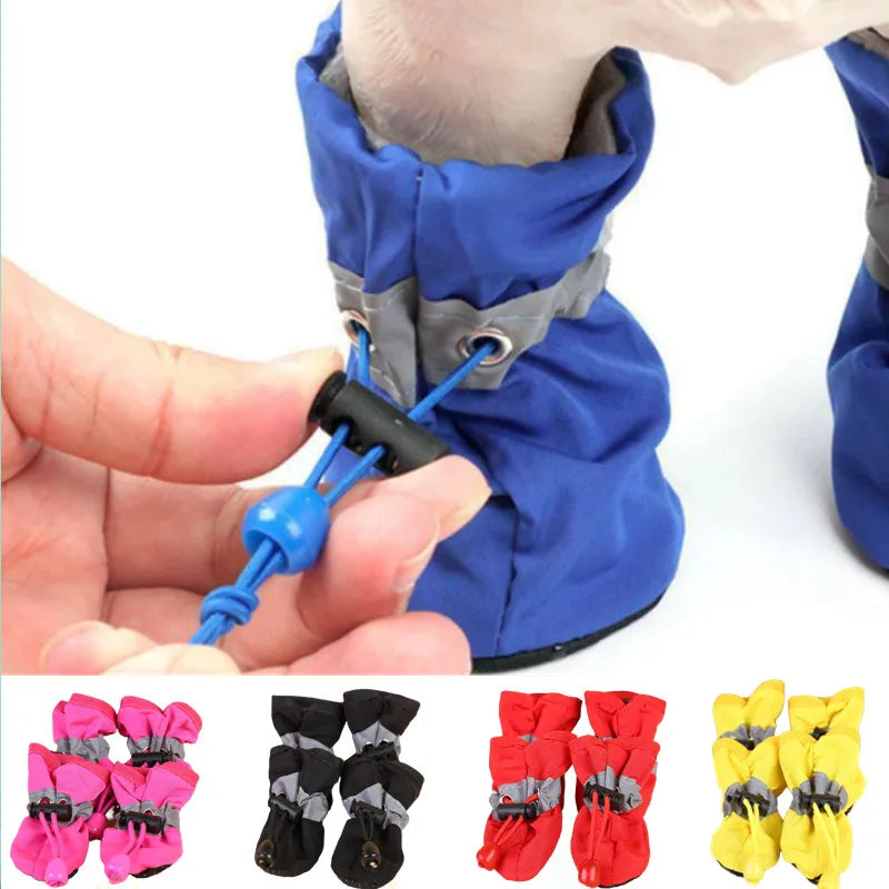 Waterproof Pet Rain Boots Set