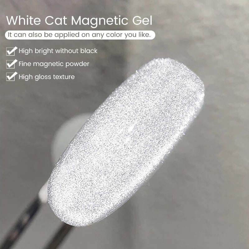 UR SUGAR 15ml White Cat Magnetic Gel Nail Polish