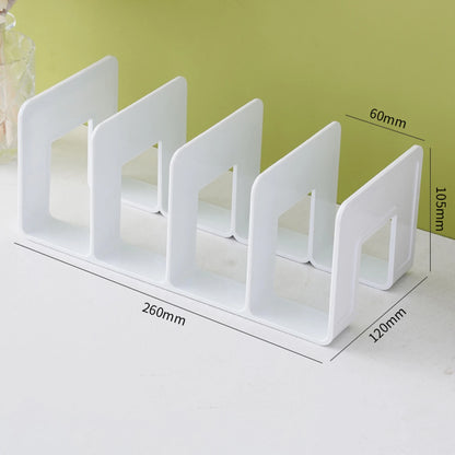 ABS 4-Compartment Book Organizer & Bookends