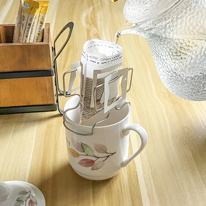 Portable Single-Serve Drip Coffee Filter Bags for Fresh Brew Coffee & Tea