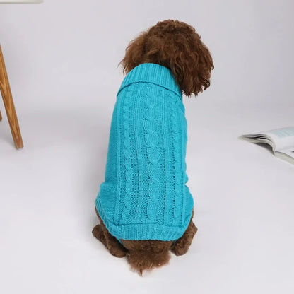 White Knit Sweater Jumpsuit for Small Dogs