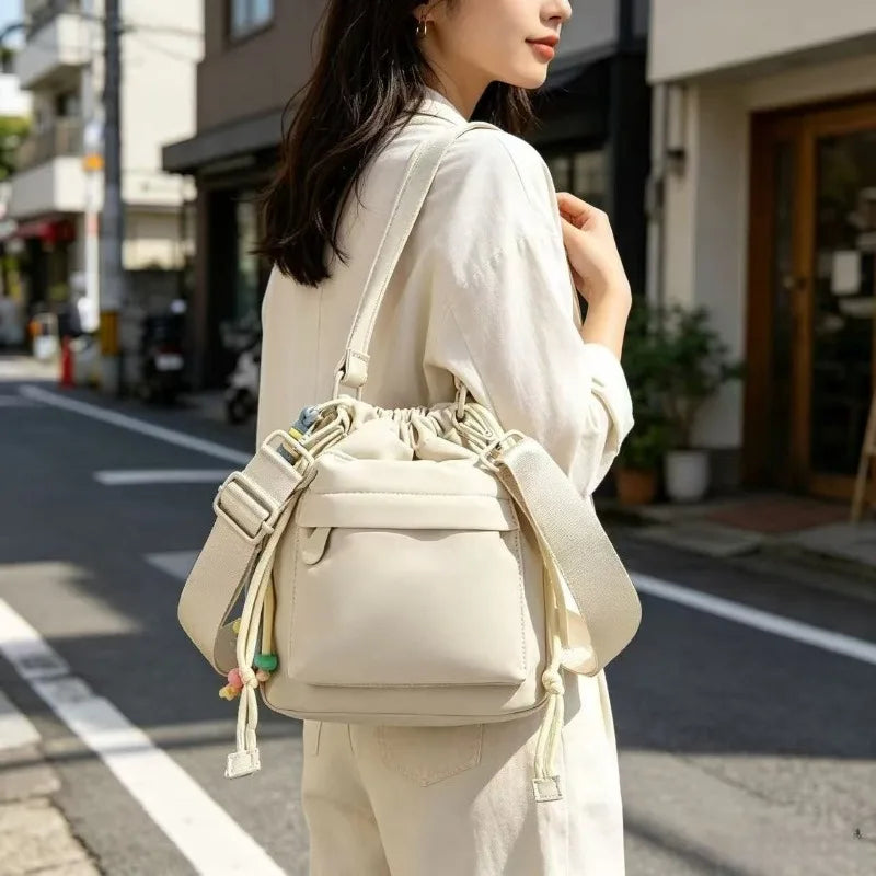 Minimalist Nylon Crossbody Shoulder Bag