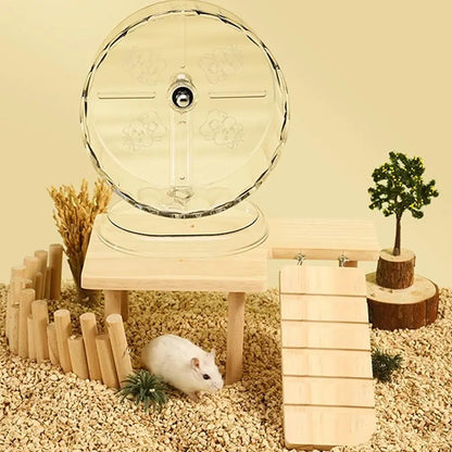Silent Transparent Hamster Running Wheel Toy