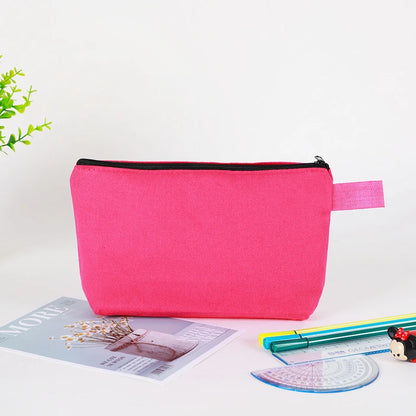 Canvas Pencil Case with Zipper