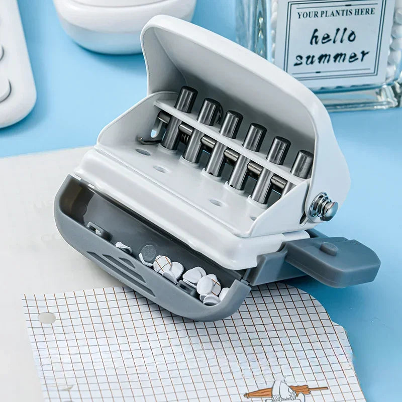 6-Hole Adjustable Manual Paper Punch