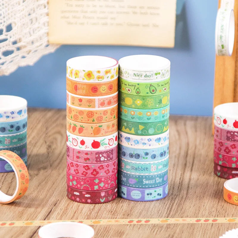 Decorative Masking Tape Rolls for Journaling, Crafts & Gift Wrapping