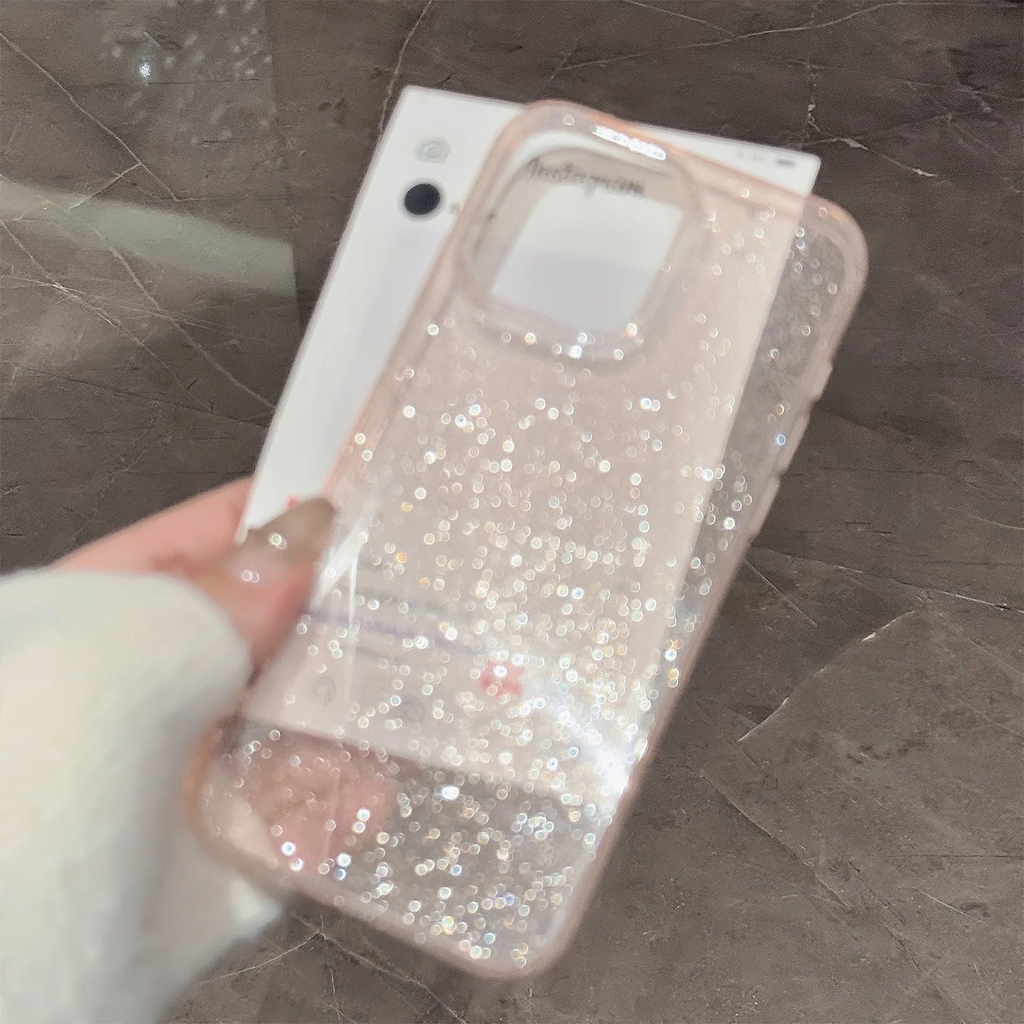 Glitter Clear iPhone Case