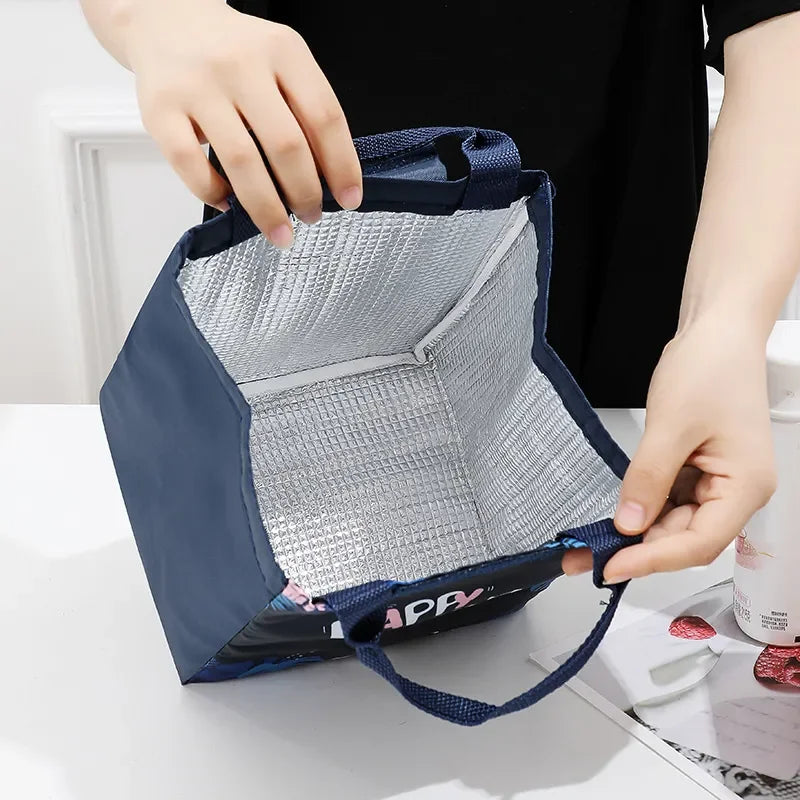 Kids Insulated Lunch Bag with Thermal Cooler Lining