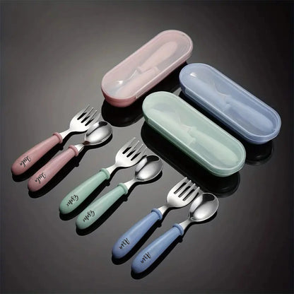 Personalized Kids Cutlery Set with Custom Name