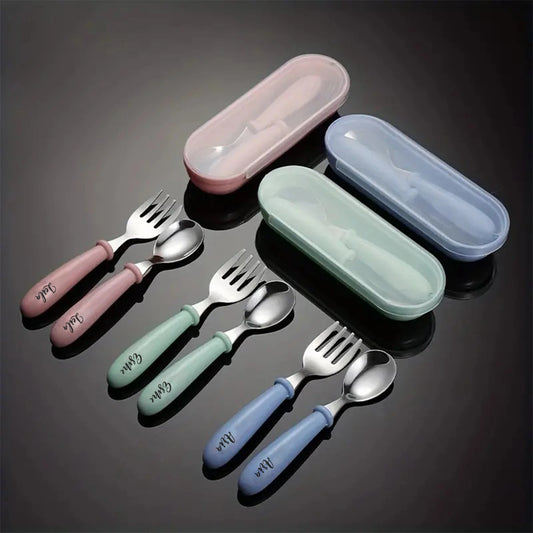 Personalized Kids Cutlery Set with Custom Name
