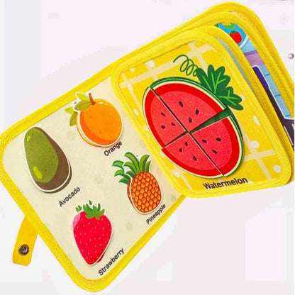 Felt Busy Book for Kids – Cognitive Educational Activity Book
