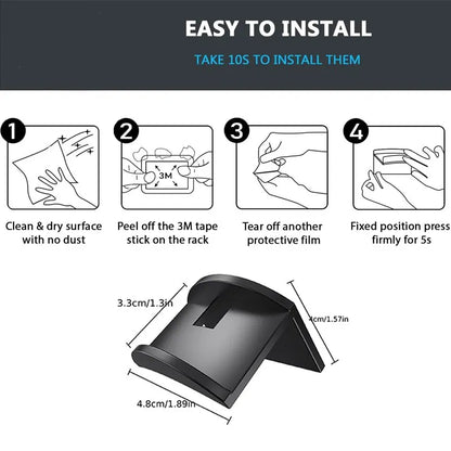 Minimalist Self-Adhesive Hat Hooks