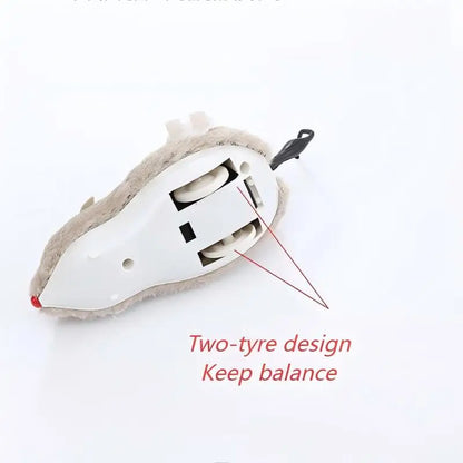Wind-Up Plush Mouse Cat Toy