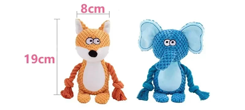 Animal Plush Squeaky Dog Toy