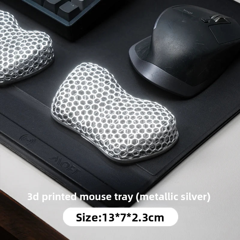 Ergonomic Mouse Wrist Rest TPE Hand Rest Pressure-Reducing Breathable Wrist Support Pad for Gaming Office Typing Pain Relief