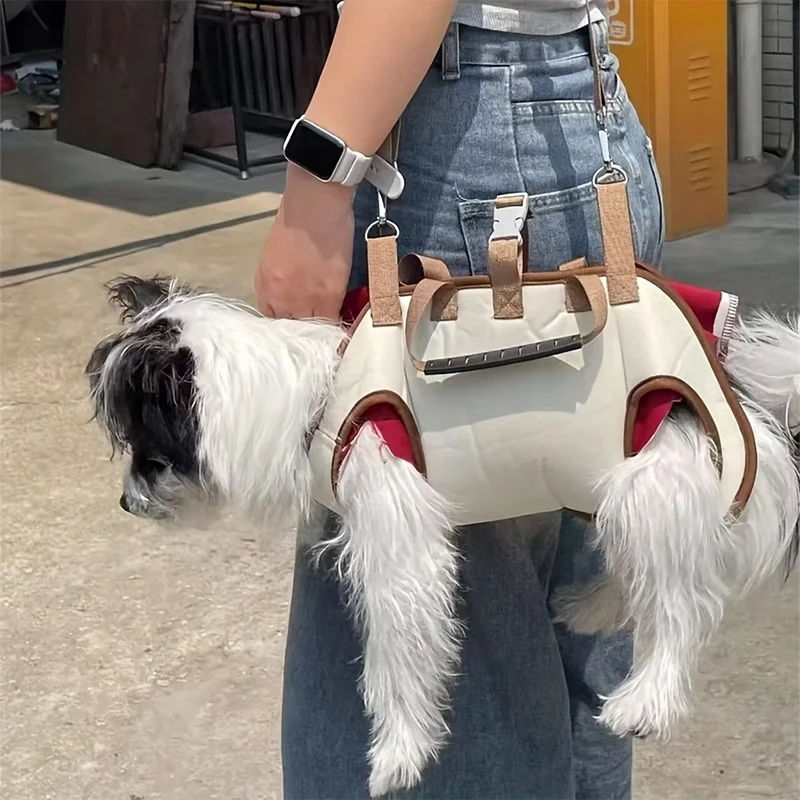 Portable Pet Carrier Shoulder Bag with Safety Harness