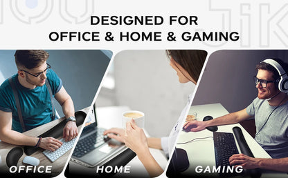 Ergonomic Keyboard & Mouse Wrist Rest Set