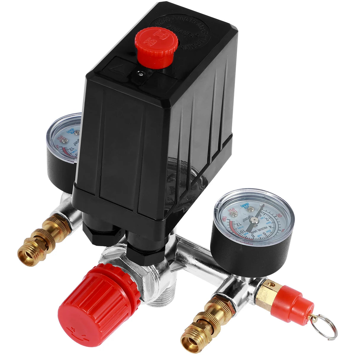 Air Compressor Pressure Switch with Regulator & Gauges