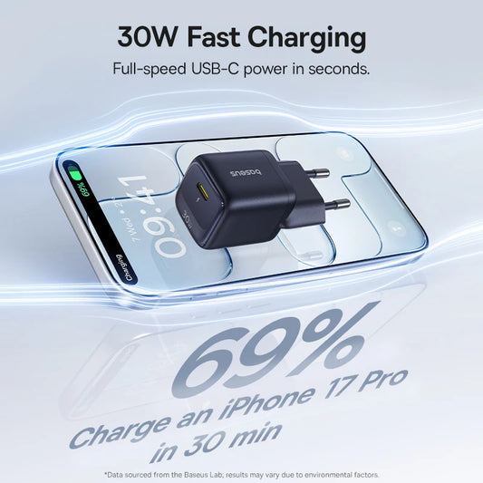 Baseus 30W GaN USB-C Fast Charger