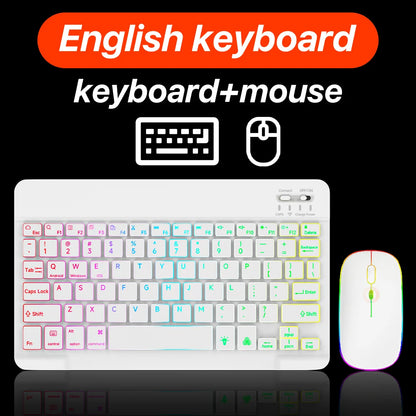 Backlit Bluetooth Keyboard & Mouse Set