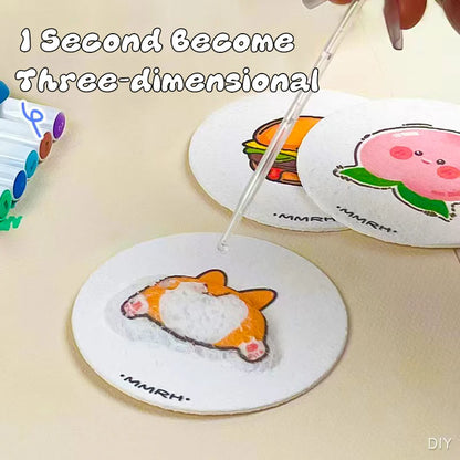 DIY Cotton Pulp Painting Shapes Set