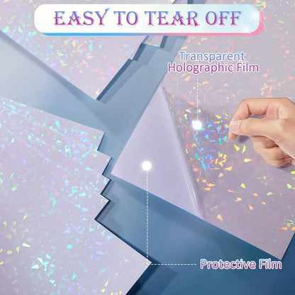 A4 Diamond Holographic Vinyl Sticker Paper