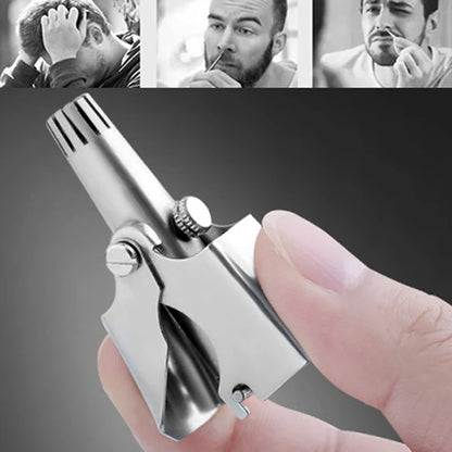 Stainless Steel Manual Nose Hair Trimmer