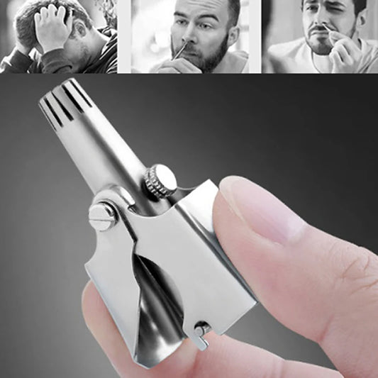 Stainless Steel Manual Nose Hair Trimmer