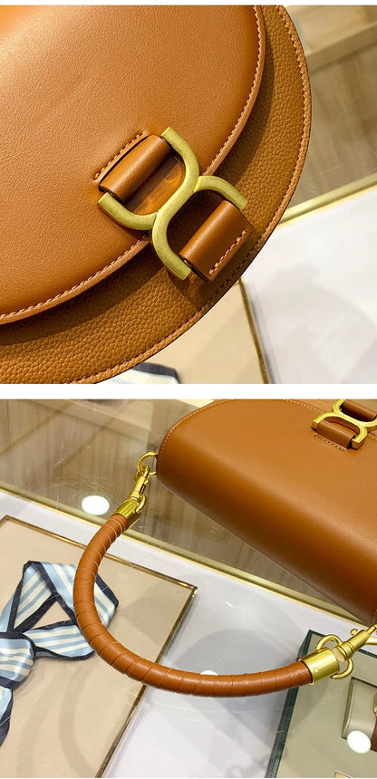 Vintage Leather Diaper Bag