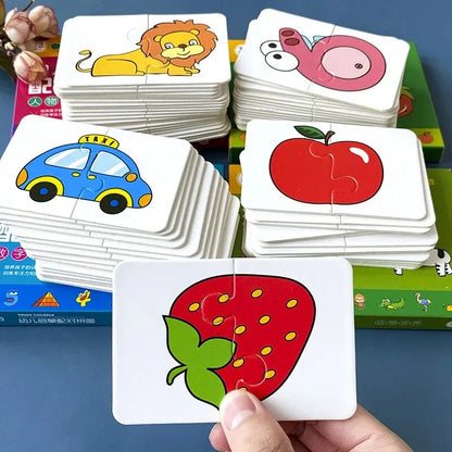 Animal Matching Puzzle Cards