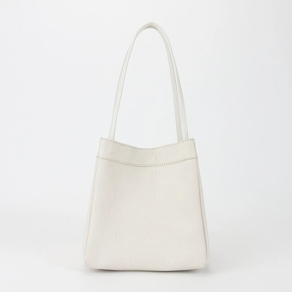 Custom Name Suede Leather Shoulder Bag with Top Handle