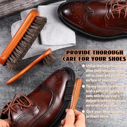 Horsehair Shoe Brush Kit
