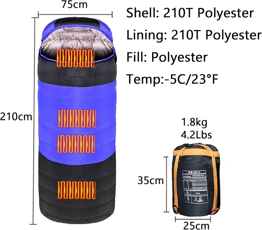 Electric Heated Outdoor Sleeping Bag