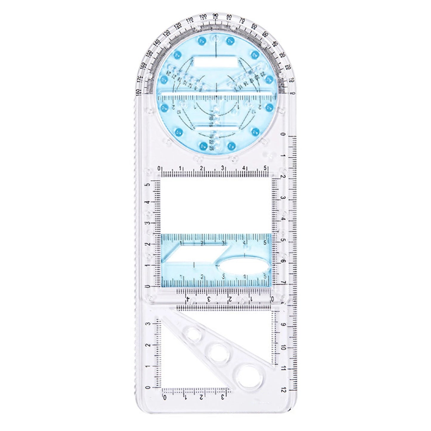 Multifunctional Geometric Drawing Ruler