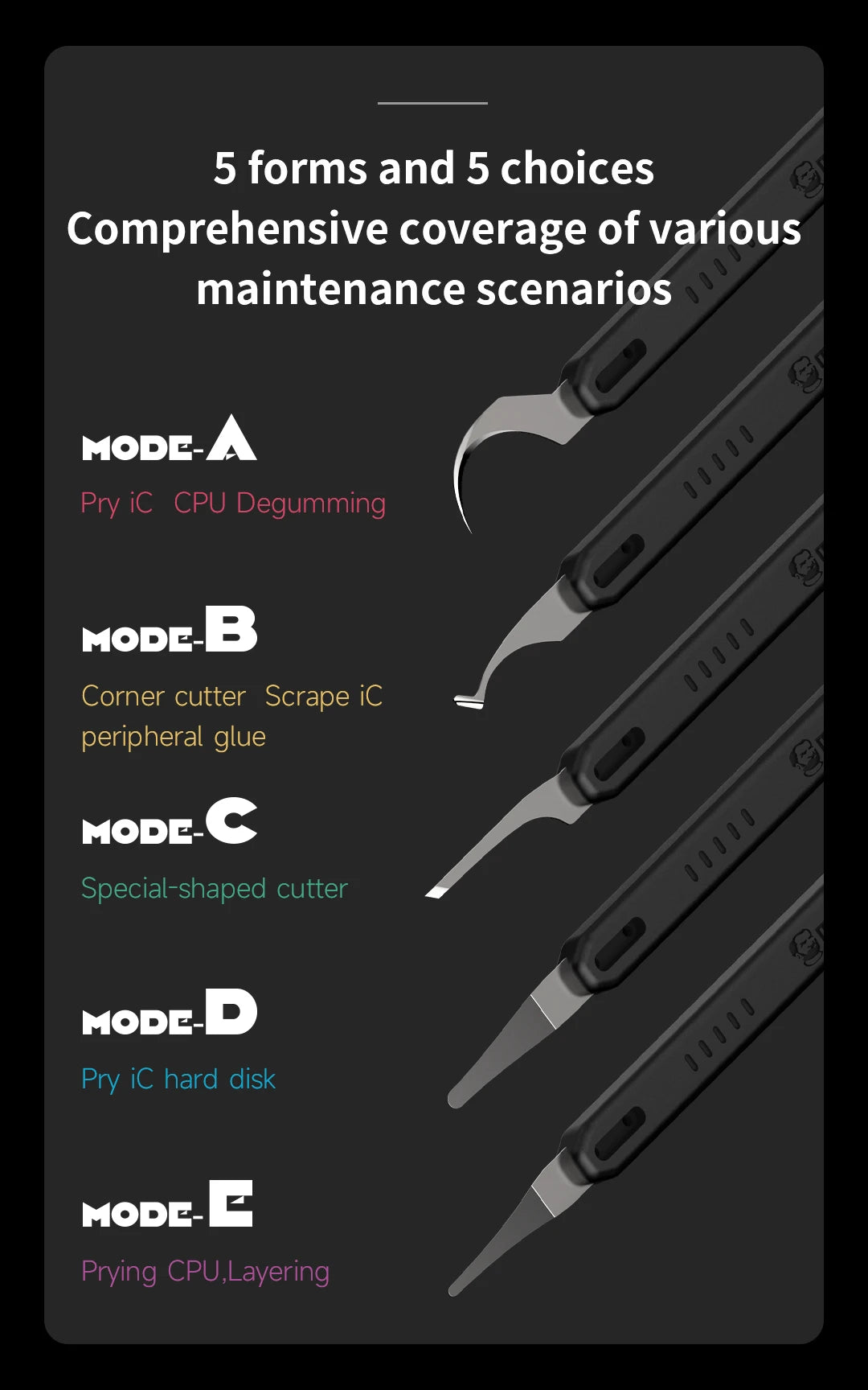 MECHANIC Quick Edge 7 PCB Repair Knife Set