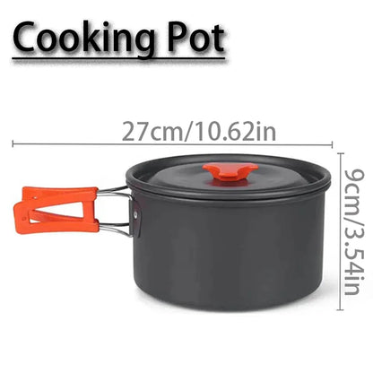 Camping Cookware Kit for Hiking, Picnic & Outdoor Cooking