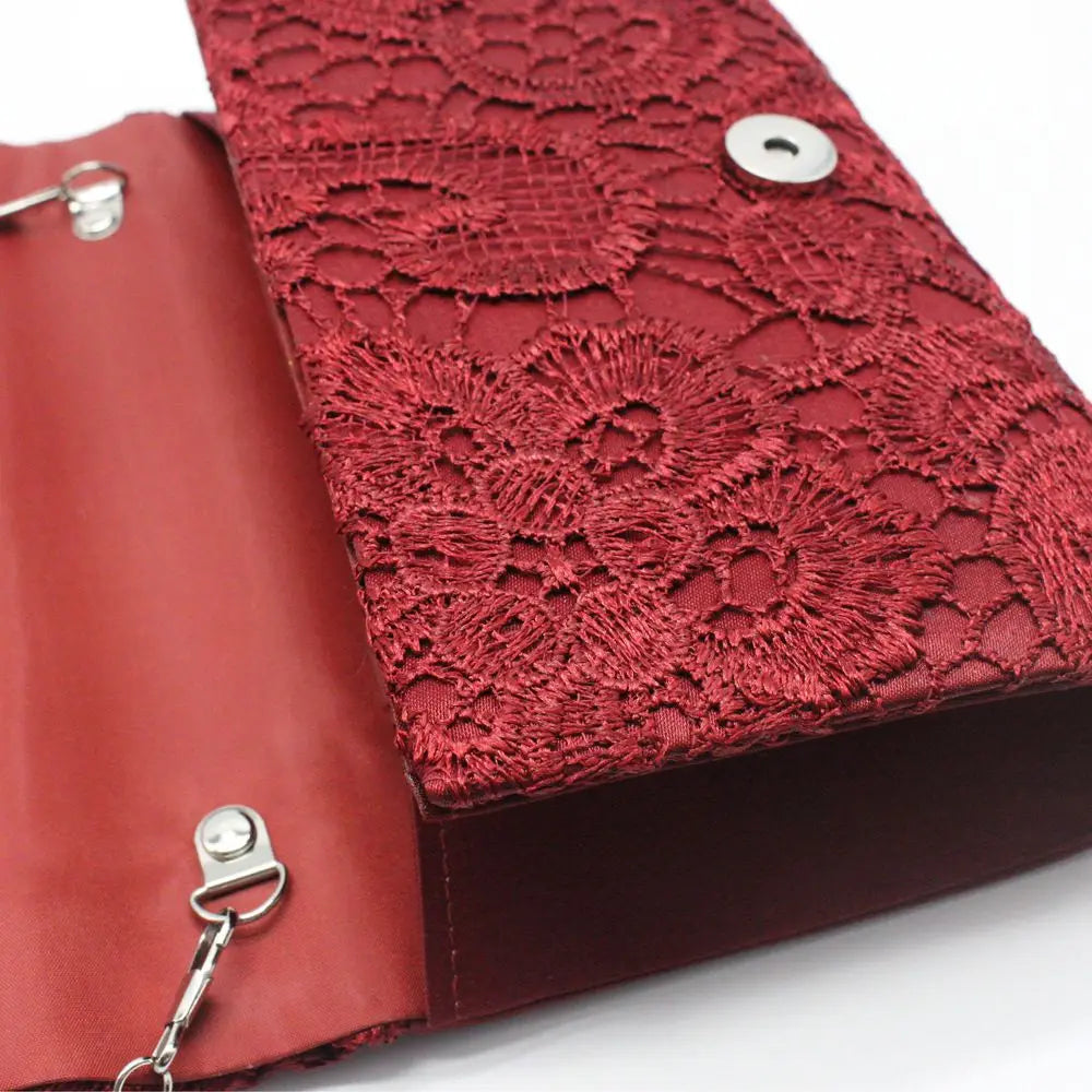 Lace Envelope Clutch Bag