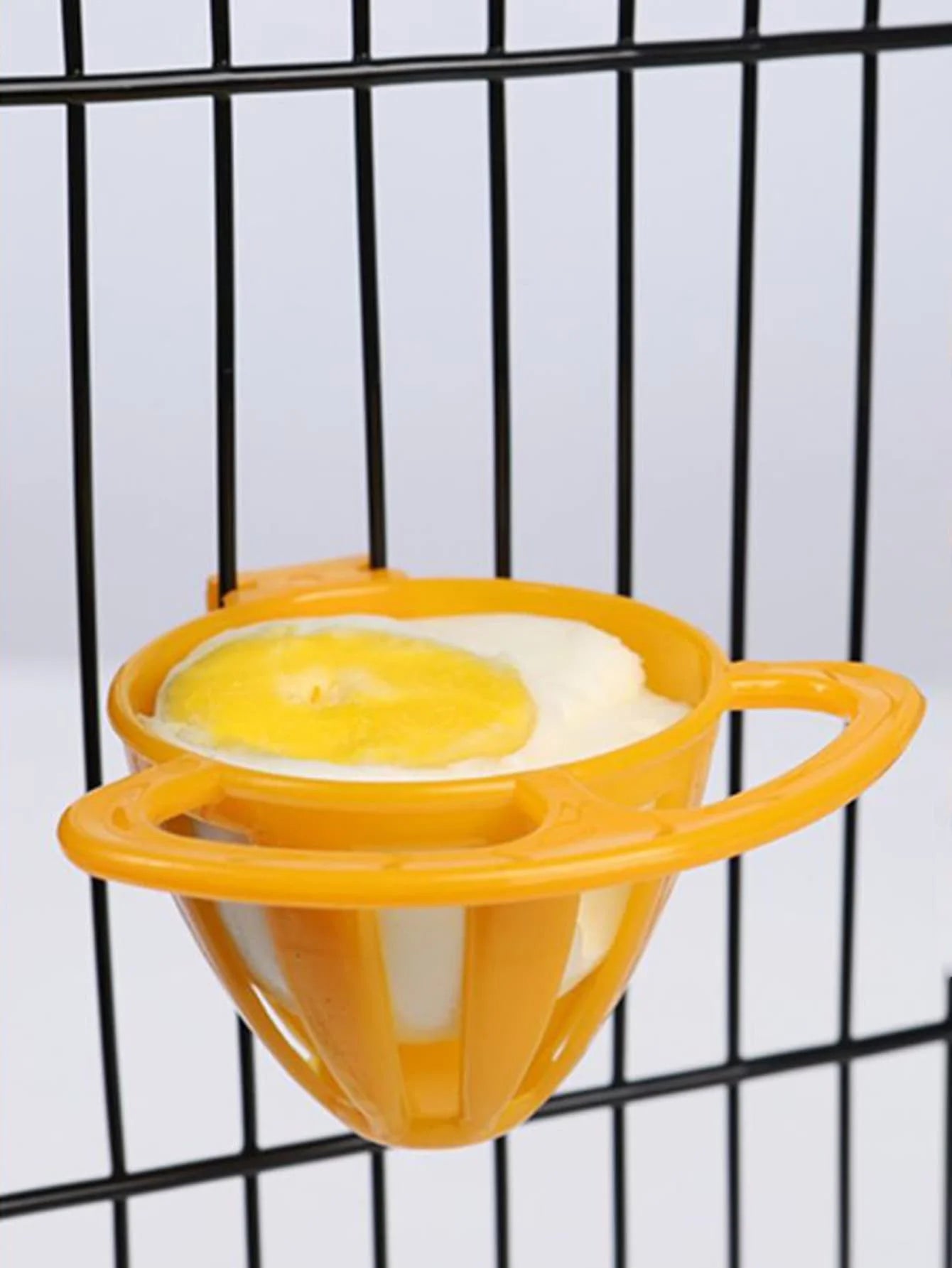 Plastic Bird Food Holder & Egg Feeding Basket for Bird Cages