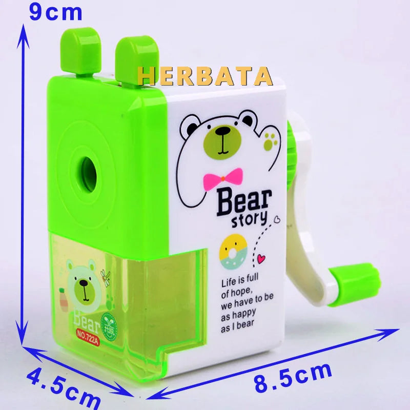 HERBATA Korean Style Hand Crank Pencil Sharpener