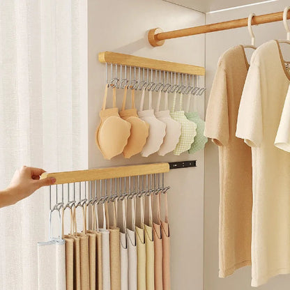 Retractable Wooden Wall Hanger