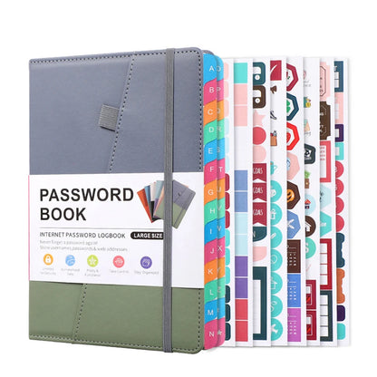 A5 Password Book with Alphabet Tabs