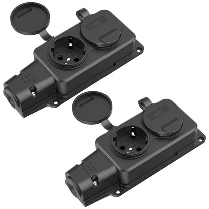 IP54 Waterproof Wall-Mounted Power Socket