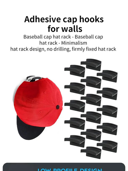 Minimalist Self-Adhesive Hat Hooks