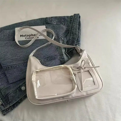 Y2K Transparent Ita Shoulder Bag