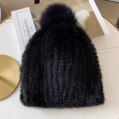 Women’s Natural Mink Fur Winter Hat
