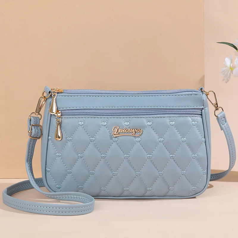 Embroidered Satchel Handbag