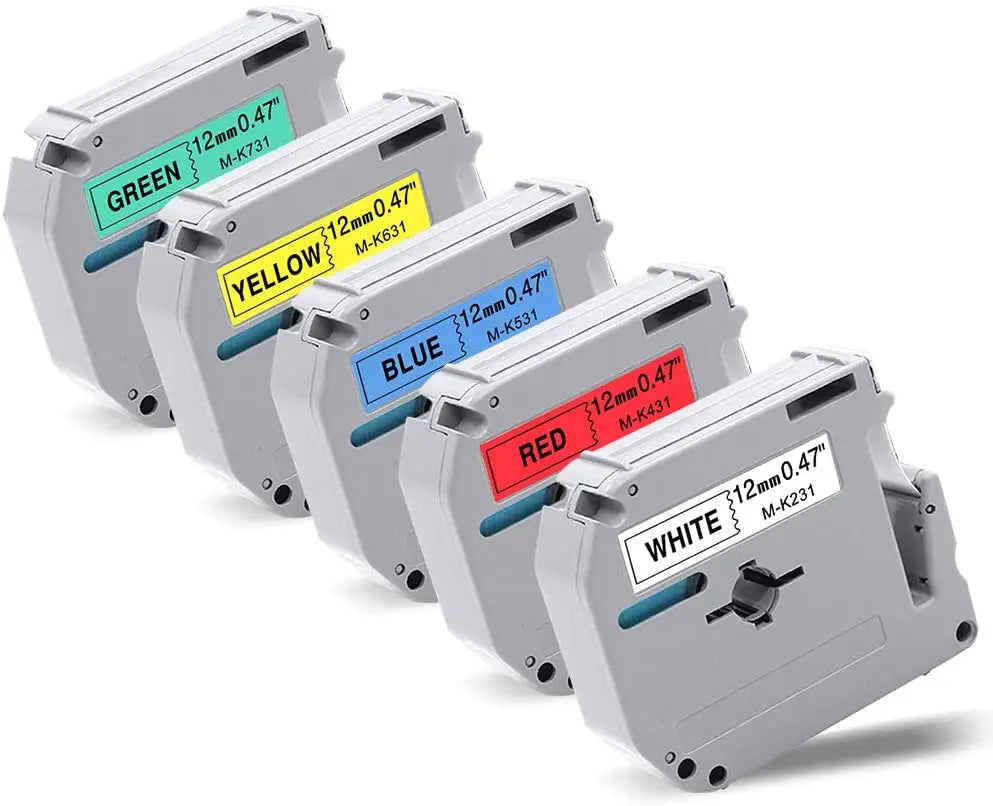 Compatible Brother M Label Tape – 9mm & 12mm for P-touch Label Makers