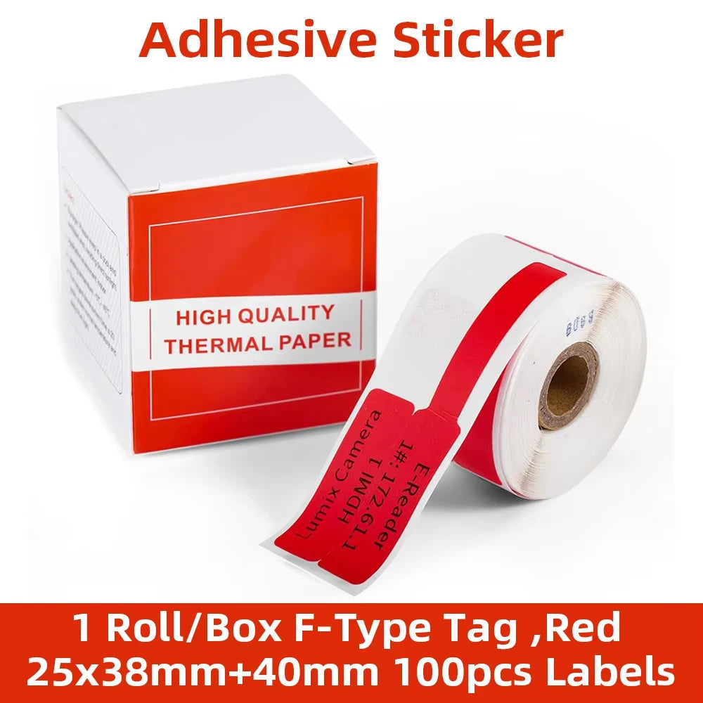 MrLabel F-Type Self-Adhesive Cable Wire Labels