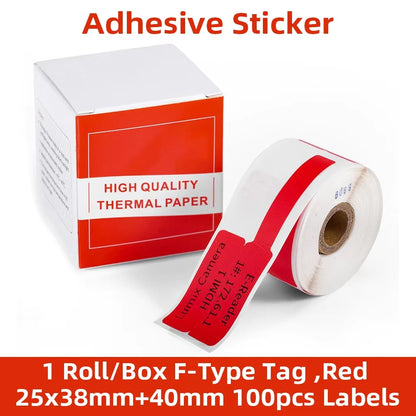 MrLabel F-Type Self-Adhesive Cable Wire Labels